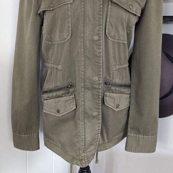 Lily Aldridge For Velvet Utility Preppy Cozy Military Rock Glam Layer Jacket XS - Picture 6 of 13